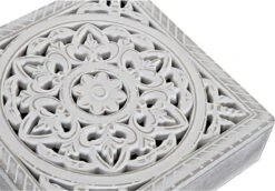 MDF Houten Theedoos/theekist Mandala Wit 9 Vakken 23 X 23 X 7 Cm - Theezakjes Bewaardozen -Kookgerei Koning Verkoop 1200x834 13