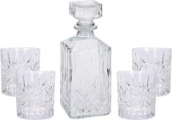 Whiskeyset - Karaf Met 4 Glazen