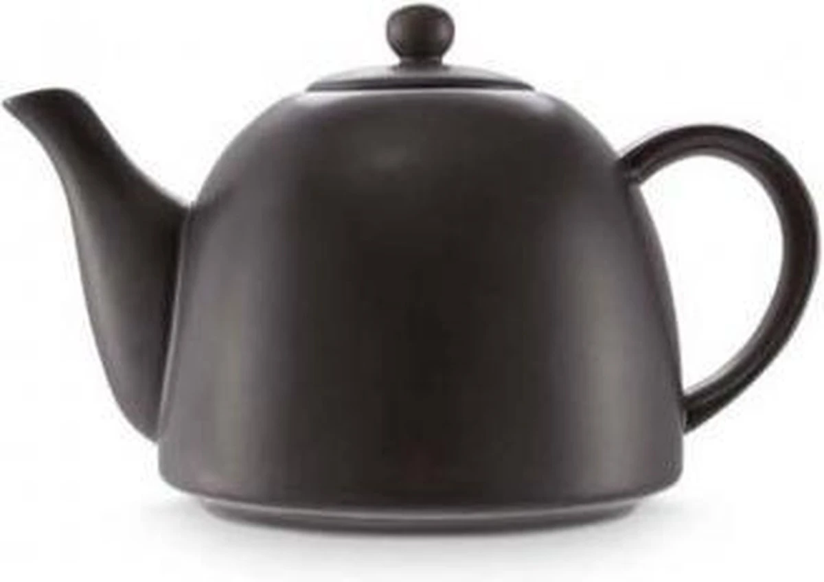 Vtwonen Theepot - Mat Zwart - Porselein - 1.8 Liter 1 Vtwonen Theepot - Mat Zwart - Porselein - 1.8 Liter