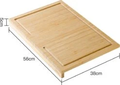 Zindoo Bamboe Snijplank Met Saprand - Werkblad - Aanrecht Snijplank - Bamboo Werkblad - Rand Voor Stabiliteit - Broodplank - FSC Bamboe - Duurzaam Hout - ZIN-BCB-01 -Kookgerei Koning Verkoop 1200x851 5