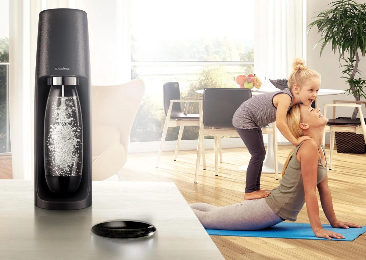 SodaStream Spirit Bruiswatertoestel - Zwart - Incl Koolzuurcilinder 4 SodaStream Spirit Bruiswatertoestel - Zwart - Incl Koolzuurcilinder - Afbeelding 4