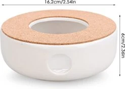 ConBlom Keramische Theepot, Warmer, Theewarmer, Koffiewarmer, Stoofje, Met Kurk-stoofje, Theepot Basis, Theefornuis, Melkwarmer Voor Thuis, Café, Theemelk (zonder Kaars En Theepot) -Kookgerei Koning Verkoop 1200x855 2