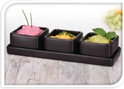 Excellent Houseware Amuse/tapas/saus Schaaltjes Met Serveerplankje - Aardewerk - Mat Zwart 7 Excellent Houseware Amuse/tapas/saus Schaaltjes Met Serveerplankje - Aardewerk - Mat Zwart -Kookgerei Koning Verkoop 1200x858 3