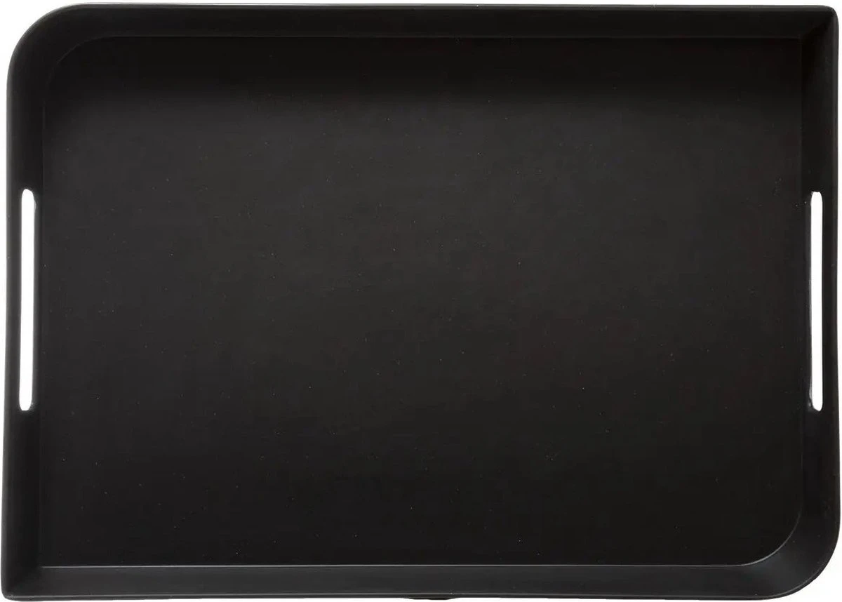 Dienblad/serveerblad Rechthoekig 35 X 25 Cm Zwart Met Handvaten - Serveerbladen, Dienbladen & Keukenbenodigdheden 2 Dienblad/serveerblad Rechthoekig 35 X 25 Cm Zwart Met Handvaten - Serveerbladen, Dienbladen & Keukenbenodigdheden - Afbeelding 2