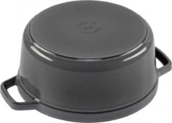 Staub Cocotte - Rond - 24 Cm - Grafietgrijs -Kookgerei Koning Verkoop 1200x859 10