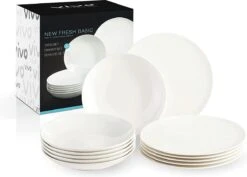 Villeroy & Boch, Vivo 19-5254-7611 Tafelservies Voor Maximaal 6 Personen, 12 Stuks, Premium Porselein, Wit 7 Villeroy & Boch, Vivo 19-5254-7611 Tafelservies Voor Maximaal 6 Personen, 12 Stuks, Premium Porselein, Wit -Kookgerei Koning Verkoop 1200x860 2