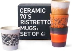 HKliving Ristretto 70`s Style Ceramic - Set Van 4 8 HKliving Ristretto 70`s Style Ceramic - Set Van 4 -Kookgerei Koning Verkoop 1200x861