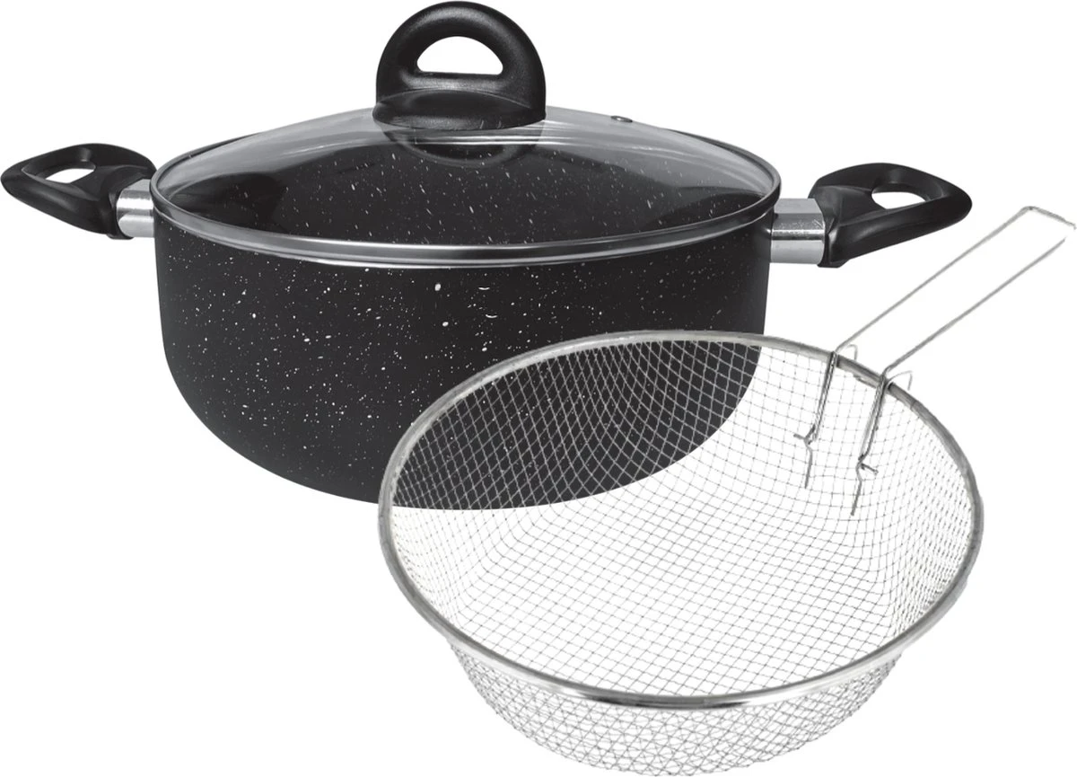 Platinum Frituurpan/ Friteuse - RVS - 24 Cm - 6.6L 2 Platinum Frituurpan/ Friteuse - RVS - 24 Cm - 6.6L - Afbeelding 2