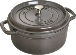 Staub Cocotte - Rond - 24 Cm - Grafietgrijs -Kookgerei Koning Verkoop 1200x865 7