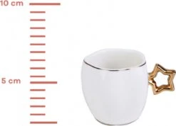 Karaca -Star- Set Van 6 Koffiekopset 80 Ml- Koffiekopjes Voor 6 Personen-Turkse Koffie-Moccakop-espressokop-12-delig, Witgoud, 6 Espressokopjes En 6 Schoteltjes, Mokkakopjes, Porselein, Koffieservies 5 Karaca -Star- Set Van 6 Koffiekopset 80 Ml- Koffiekopjes Voor 6 Personen-Turkse Koffie-Moccakop-espressokop-12-delig, Witgoud, 6 Espressokopjes En 6 Schoteltjes, Mokkakopjes, Porselein, Koffieservies -Kookgerei Koning Verkoop 1200x867