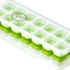 Merkloos JGR - Ijsblokjes Maker Met Deksel, BPA Vrij En Met Silicone Bodem Om De Ijsblokjes Zonder Enige Moeite Uit De Ijsblokjesvorm Te Krijgen - Groen