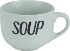Cosy&Trendy Soepkom 'Soup' Met Een Oor - 51 Cl - Mint Groen - Set-6