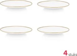 Vtwonen Serviesset - Wit-Goud - Porselein - 24-delig -Kookgerei Koning Verkoop 1200x877