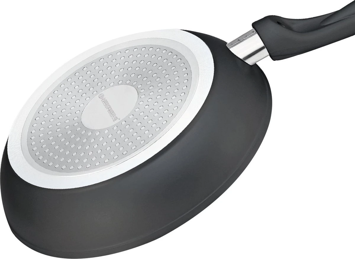 Herzberg HG-FP3: 3-Delige Koekenpan Van Gesmeed Aluminium 20/24/28 - ZILVER 5 Herzberg HG-FP3: 3-Delige Koekenpan Van Gesmeed Aluminium 20/24/28 - ZILVER - Afbeelding 5