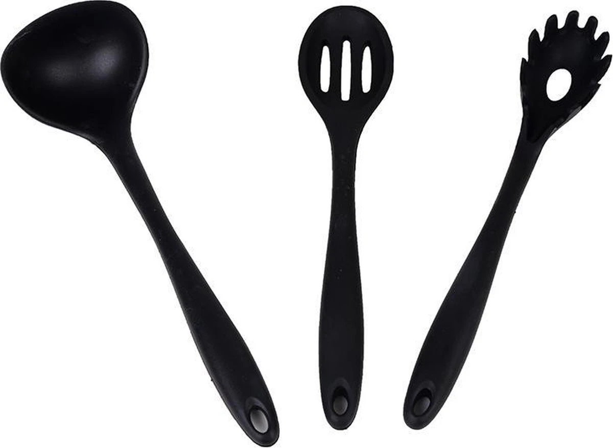 Merkloos Keukengerei - Keuken Set - Bakset -10-delig Set - Kookgerei Spatel – Garde – Bakspaan – Opscheplepel – Schuimspaan – Pannenlikker – Siliconen 3 Merkloos Keukengerei - Keuken Set - Bakset -10-delig Set - Kookgerei Spatel – Garde – Bakspaan – Opscheplepel – Schuimspaan – Pannenlikker – Siliconen - Afbeelding 3