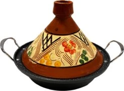 Tajine Aardewerk En Gegoten Aluminium Inductie| Handvaten| Geschikt Voor 4-8 Personen - Alle Warmtebronnen| Ø 30cm -Kookgerei Koning Verkoop 1200x879 4