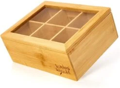 Bambuswald© Houten Theedoos Met 6 Vakken Gemaakt Van 100% Duurzame Bamboe 19 Bambuswald© Houten Theedoos Met 6 Vakken Gemaakt Van 100% Duurzame Bamboe -Kookgerei Koning Verkoop 1200x888 7