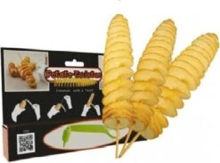 Potato Twister - Aardappel Spiraalsnijder - Incl. Satéstokjes 7 Potato Twister - Aardappel Spiraalsnijder - Incl. Satéstokjes -Kookgerei Koning Verkoop 1200x890 4