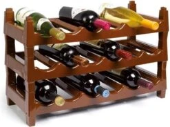 Wijnflessen Rek/wijnrek Stapelbaar Voor 6 Flessen - Wijnflesrekken/wijnflessenrekken/wijnrekken -Kookgerei Koning Verkoop 1200x893 12