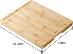 Zindoo Bamboe Snijplankenset - Bamboo Snijplank - Set Van 6 Kunststof Planken - Broodplank - Vlees - Groente - Fruit - FSC Bamboe - Duurzaam Hout - ZIN-BCB-02 -Kookgerei Koning Verkoop 1200x893 7
