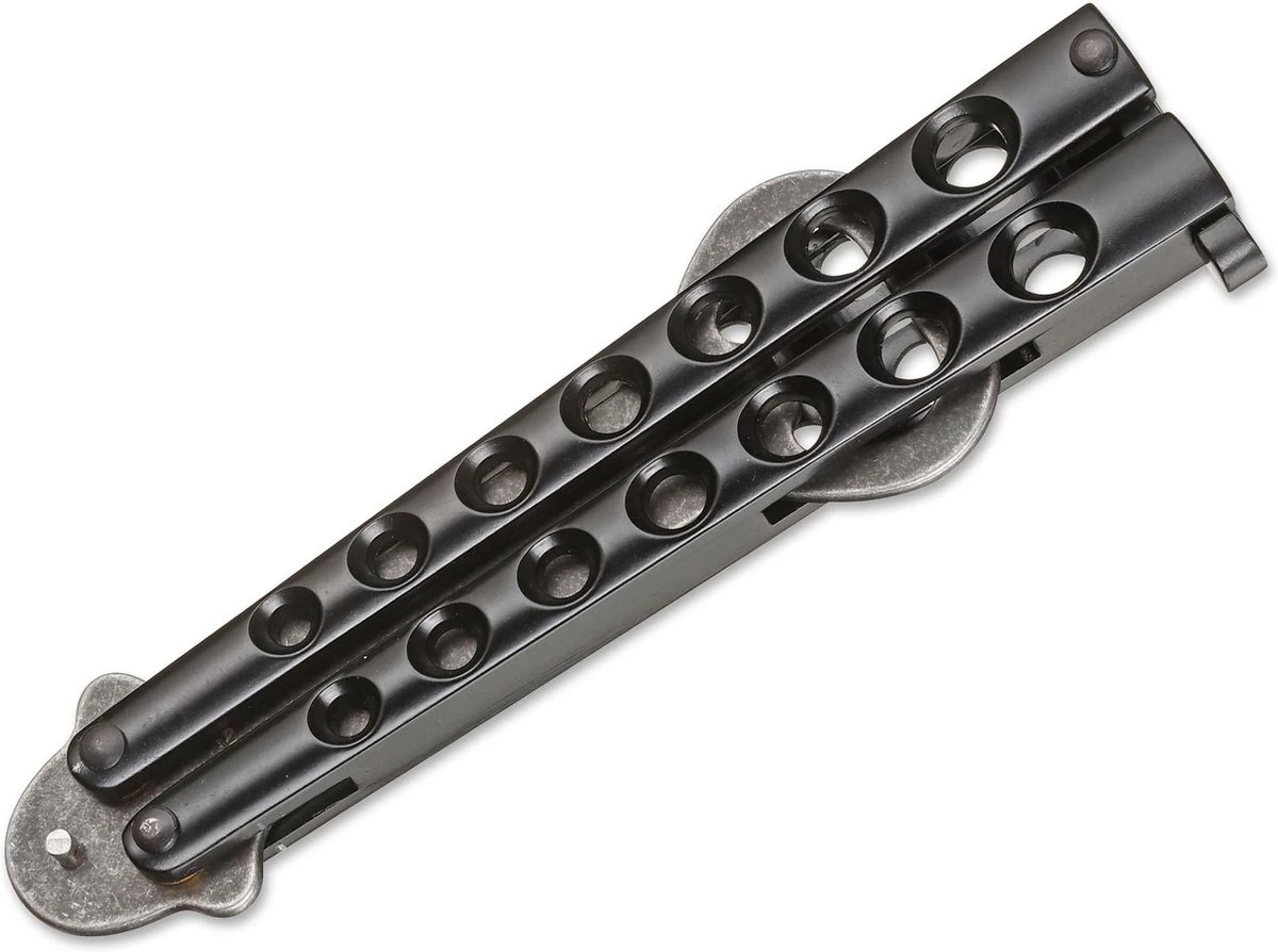 Boker Magnum Flesopener - Balisong - Zwart 2 Boker Magnum Flesopener - Balisong - Zwart - Afbeelding 2