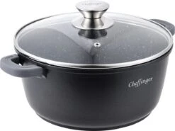 Cheffinger Kookpan/Diepe Pan Met Deksel - 20cm - 2,5L -Kookgerei Koning Verkoop 1200x898 15