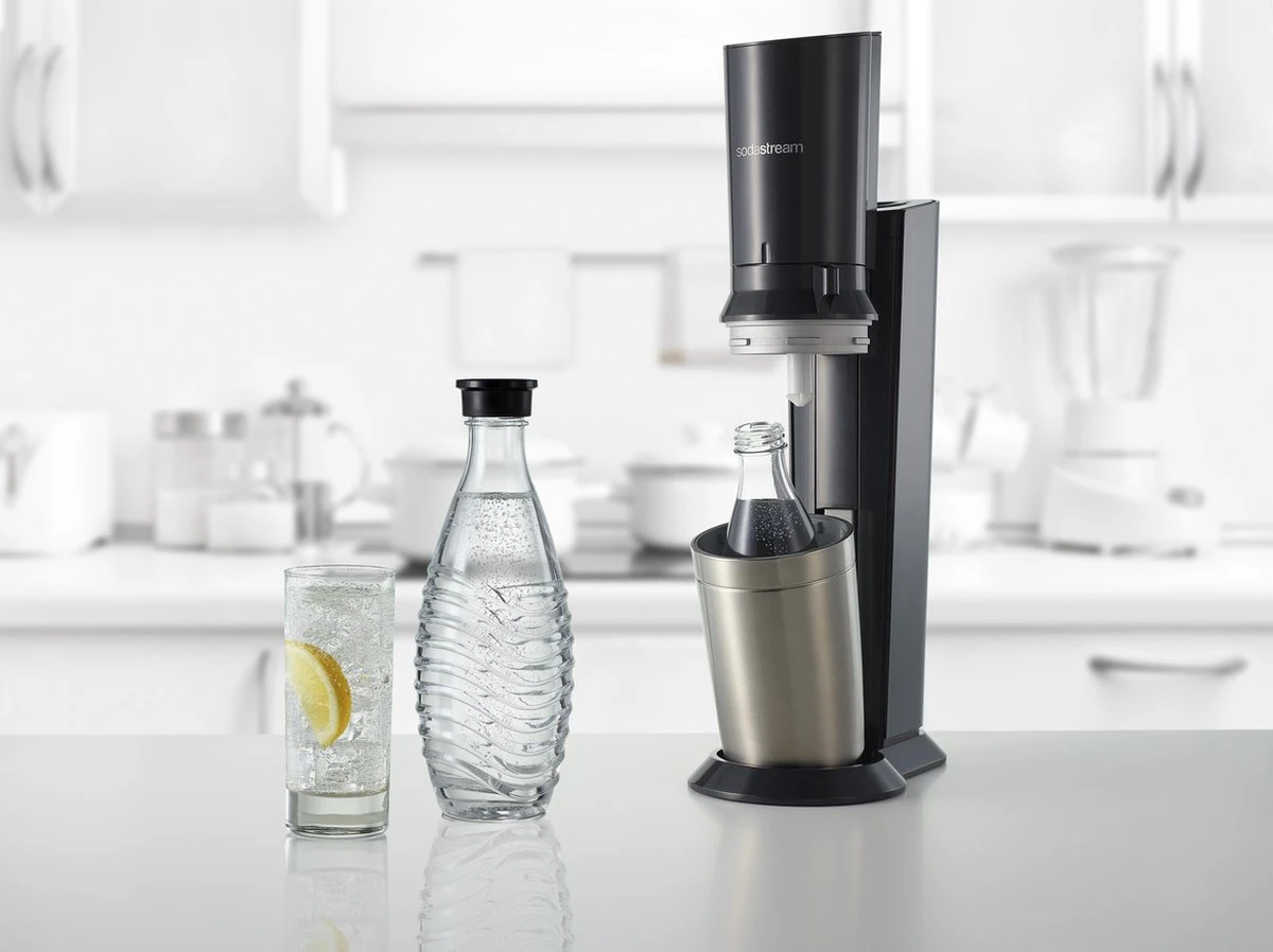SodaStream Crystal Megapack - Zwart - Incl 2 Glazen Karaffen 7 SodaStream Crystal Megapack - Zwart - Incl 2 Glazen Karaffen - Afbeelding 7