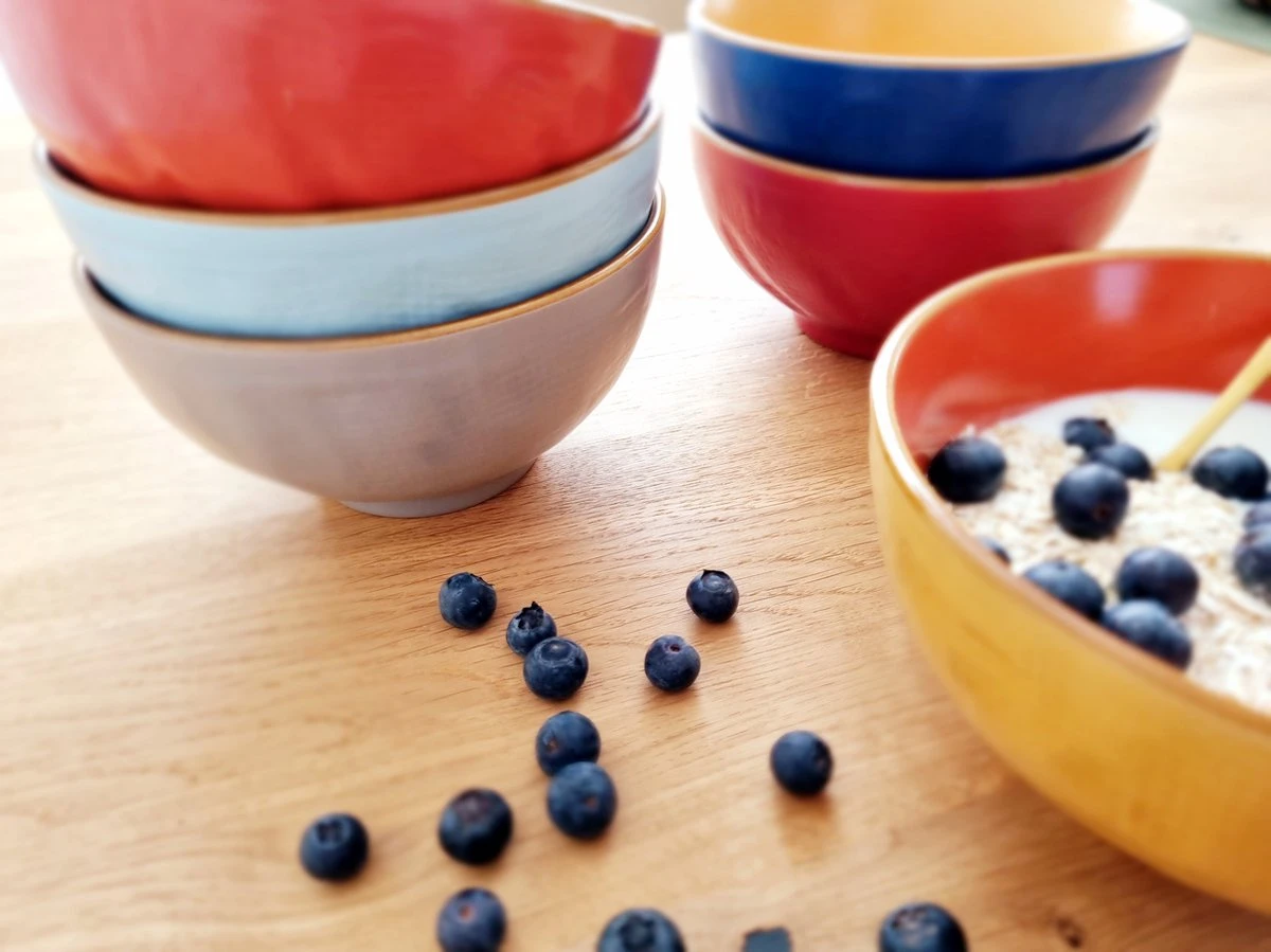 Vivi Oggi - Kom - Ontbijtkom - Kommen Set Van 6 - Ø 14cm - Kleurrijk - Italië 2 Vivi Oggi - Kom - Ontbijtkom - Kommen Set Van 6 - Ø 14cm - Kleurrijk - Italië - Afbeelding 2