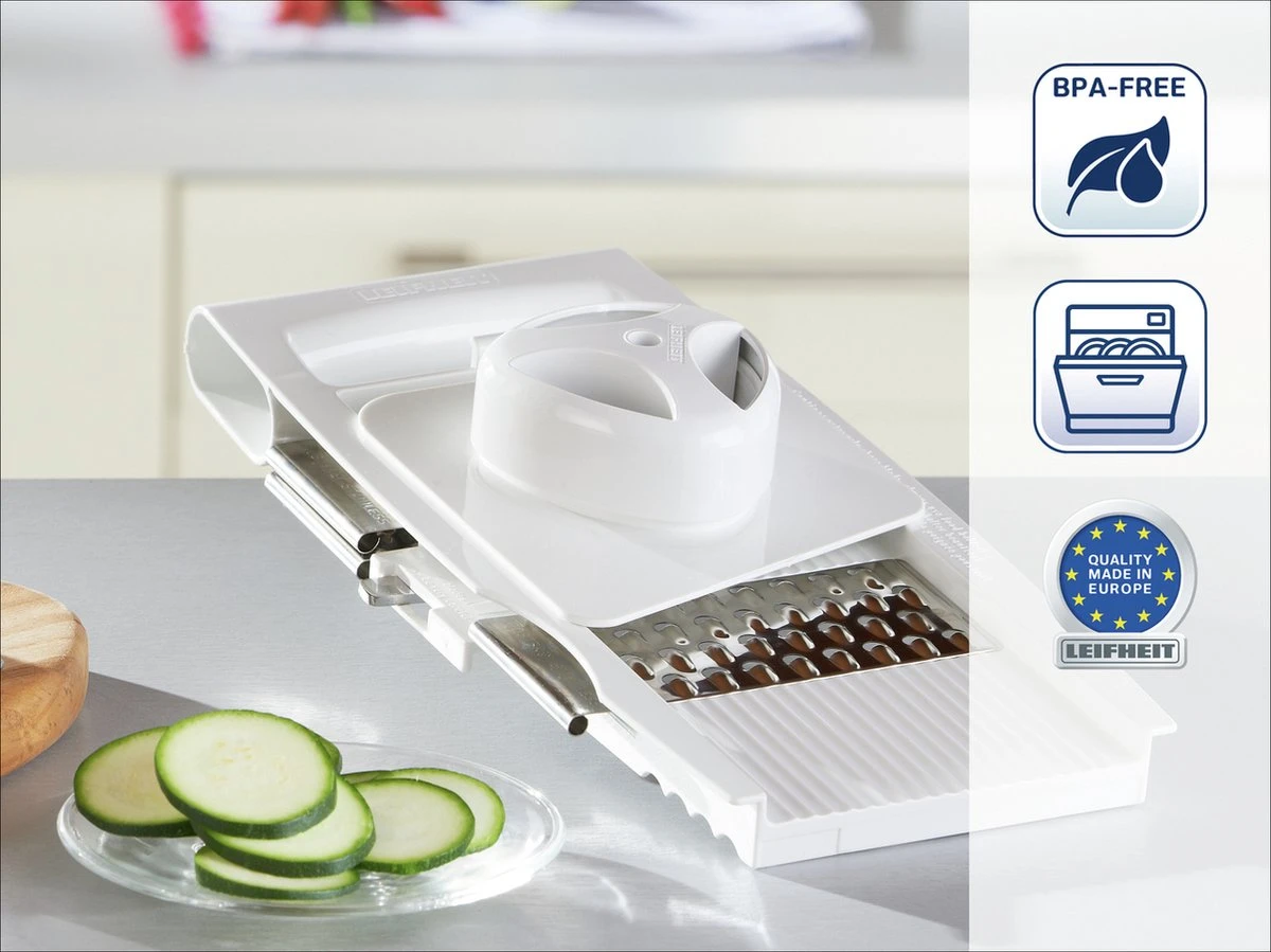 Leifheit ComfortLine Multifunctionele Rasp - 4+1 - Wit 5 Leifheit ComfortLine Multifunctionele Rasp - 4+1 - Wit - Afbeelding 5