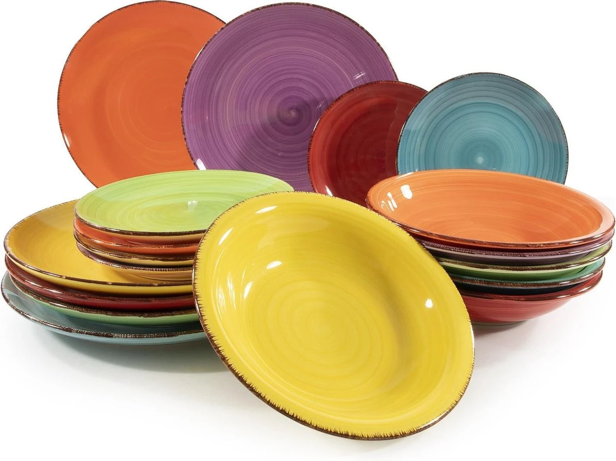 Studio Tavola Serviesset Sunny Summer 18-Delig 2 Studio Tavola Serviesset Sunny Summer 18-Delig - Afbeelding 2