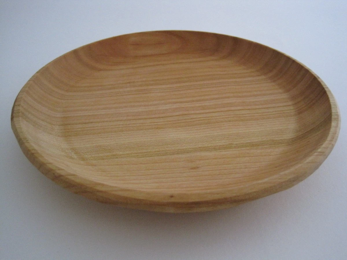 Houten Ontbijtborden - Ø 20 Cm - 6 Stuks - Met Bordenrek - Kersenhout 2 Houten Ontbijtborden - Ø 20 Cm - 6 Stuks - Met Bordenrek - Kersenhout - Afbeelding 2