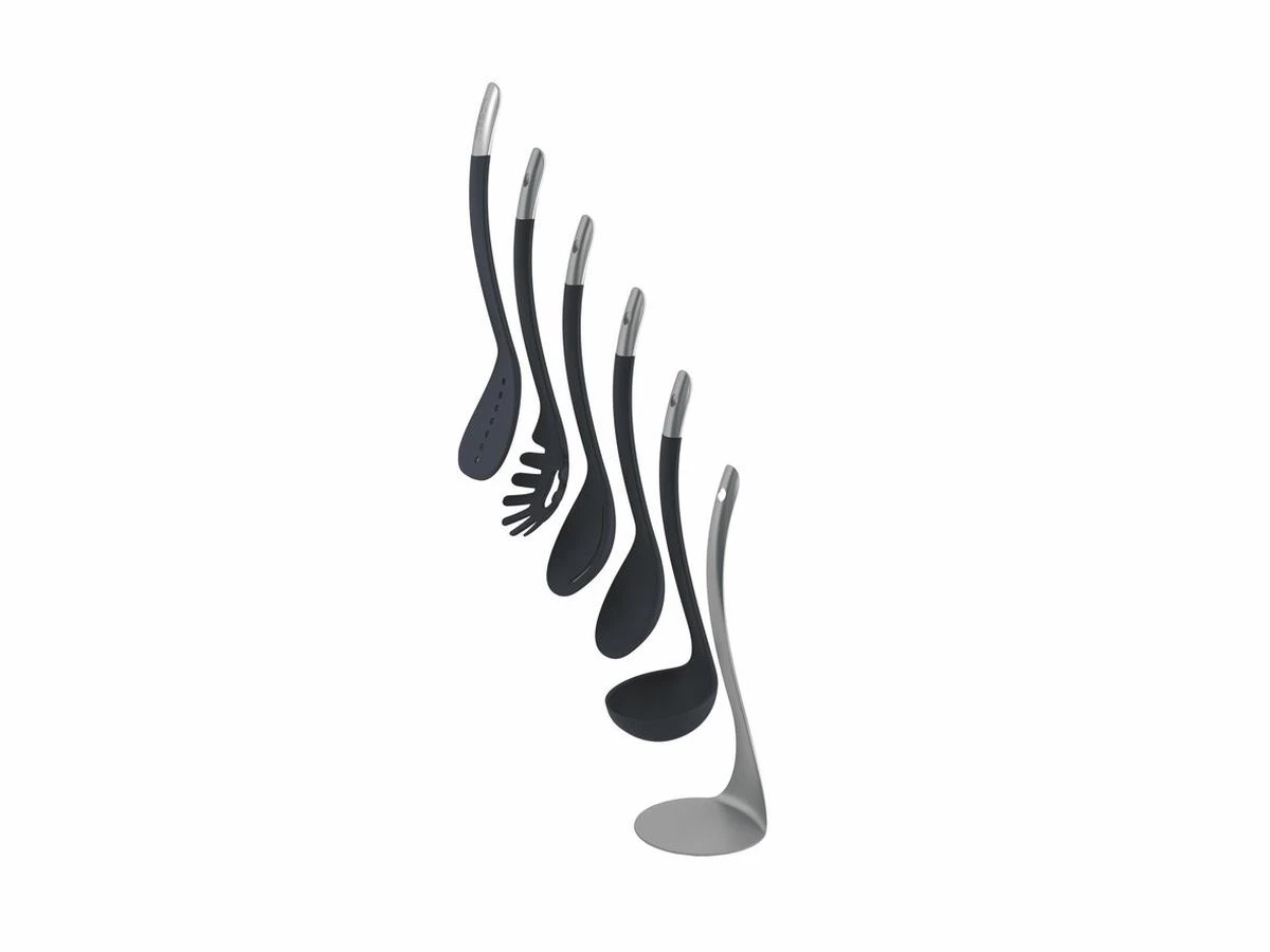 Keukenhulp Set Met Houder, Grijs, 5-delig - Joseph Joseph | 100 Collectie 6 Keukenhulp Set Met Houder, Grijs, 5-delig - Joseph Joseph | 100 Collectie - Afbeelding 6