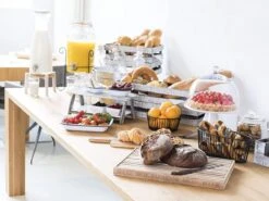 APS-Germany® Houten Snijplank Met Opvangbak En Antislip - Broodsnijplank - 48,0 X 34,0 X 3,5 Cm - Broodplank - Acacia Hout -Kookgerei Koning Verkoop 1200x900 252