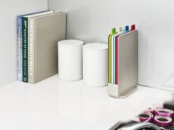 Joseph Joseph JosephJoseph - Index - Mini - Snijplank In Houder - Set Van 5 Stuks - Zilver -Kookgerei Koning Verkoop 1200x900 255