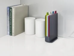 Joseph Joseph JosephJoseph - Index - Mini - Snijplank In Houder - Set Van 5 Stuks - Zilver -Kookgerei Koning Verkoop 1200x900 256