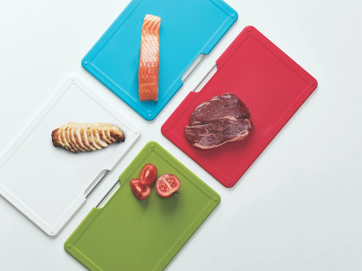 Joseph Joseph Folio 4 Snijplanken In Houder + Koksmes 15 Joseph Joseph Folio 4 Snijplanken In Houder + Koksmes - Afbeelding 15