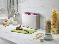 Joseph Joseph JosephJoseph - Folio - Snijplank - In Houder - Medium - Set Van 5 Stuks - Zilver -Kookgerei Koning Verkoop 1200x900 271