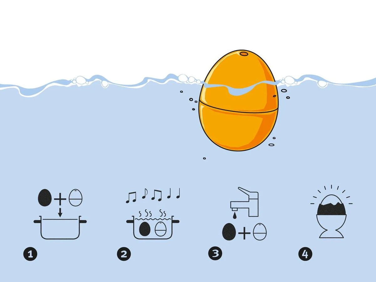 Brutus Kookt! Piepei Eierwekker - Timetravel 70´s 3 Brutus Kookt! Piepei Eierwekker - Timetravel 70´s - Afbeelding 3