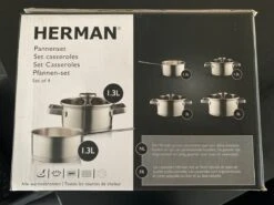 Herman Den Blijker 4-delige RVS Pannenset -Kookgerei Koning Verkoop 1200x900 341