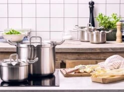 BK Q-linair Master Glas Pannenset - 5-delig - Glazen Deksel - Veilig Afgietsysteem - Inductie -Kookgerei Koning Verkoop 1200x900 353