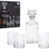 Merkloos Whisky Karaf Set - 0.9 L - Incl. 4 Glazen