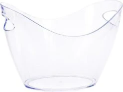 Merkloos IJs/drank Koelemmer Met Handvat Transparant - Dranken/champagne Koelers