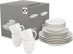 Vtwonen Serviesset - Wit - Porselein - 16-Delig -Kookgerei Koning Verkoop 1200x904 2