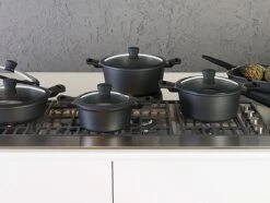 Sola Wokpan Fair Cooking - Ø 30 Cm - Zwart/wit - Aluminium - Antiaanbaklaag -Kookgerei Koning Verkoop 1200x905 11