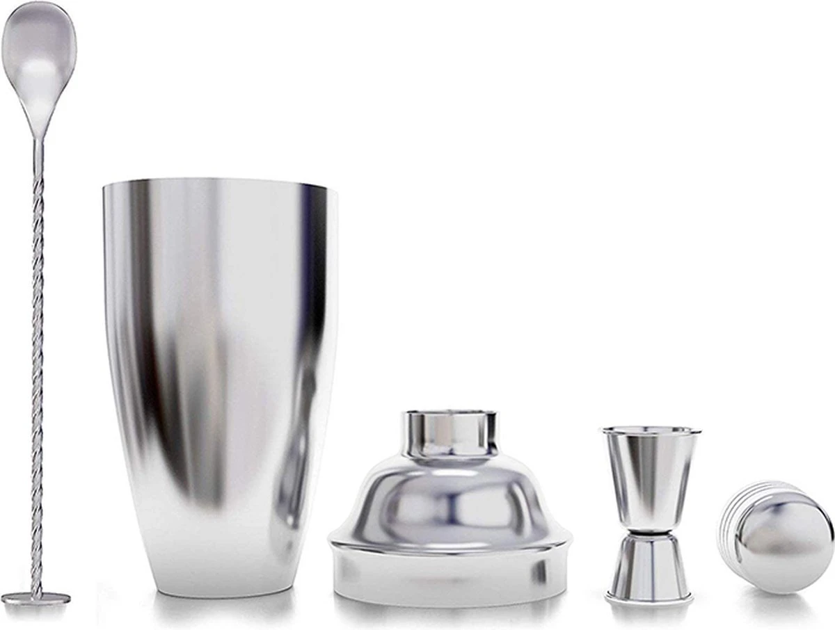 RVS Cocktail Shaker Set 700ml 4 RVS Cocktail Shaker Set 700ml - Afbeelding 4