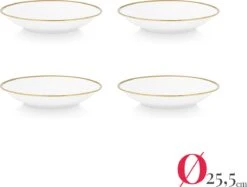 Vtwonen Serviesset - Wit-Goud - Porselein - 24-delig -Kookgerei Koning Verkoop 1200x908 2