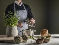 Sola Pannenset Juvia - 4 Delig - Ø 16,16,18,20 Cm - Zilver - RVS - Sandwichbodem -Kookgerei Koning Verkoop 1200x911 7