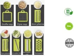 Bymouna - Groentesnijder - Uiensnijder - Spiraalsnijder - Frietsnijder - Rasp - Instelbaar - Kunststof - BPA Vrij - Mandoline Keukensnijder - Alles Snijder - Chopper - Multifunctionele Groentesnijder - 14 Delig 17 Bymouna - Groentesnijder - Uiensnijder - Spiraalsnijder - Frietsnijder - Rasp - Instelbaar - Kunststof - BPA Vrij - Mandoline Keukensnijder - Alles Snijder - Chopper - Multifunctionele Groentesnijder - 14 Delig -Kookgerei Koning Verkoop 1200x912 2