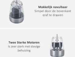 KROMS Peper En Zoutmolen Set - Peper En Zoutmolen Set Elektrisch -2 In 1 - Instelbare Maalgraad - Pepermolen - Zoutmolen - Peper En Zoutmolen Elektrisch -Kookgerei Koning Verkoop 1200x913 2