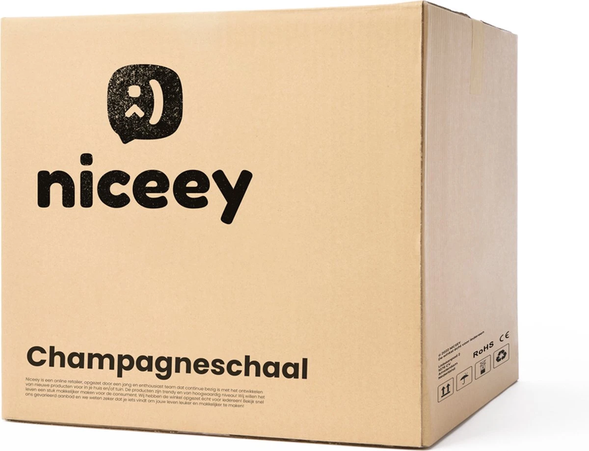 Niceey Champagneschaal - Champagnekoeler - Ijsemmer - Champagne Emmer - Champagne Bowl - RVS 6 Niceey Champagneschaal - Champagnekoeler - Ijsemmer - Champagne Emmer - Champagne Bowl - RVS - Afbeelding 6